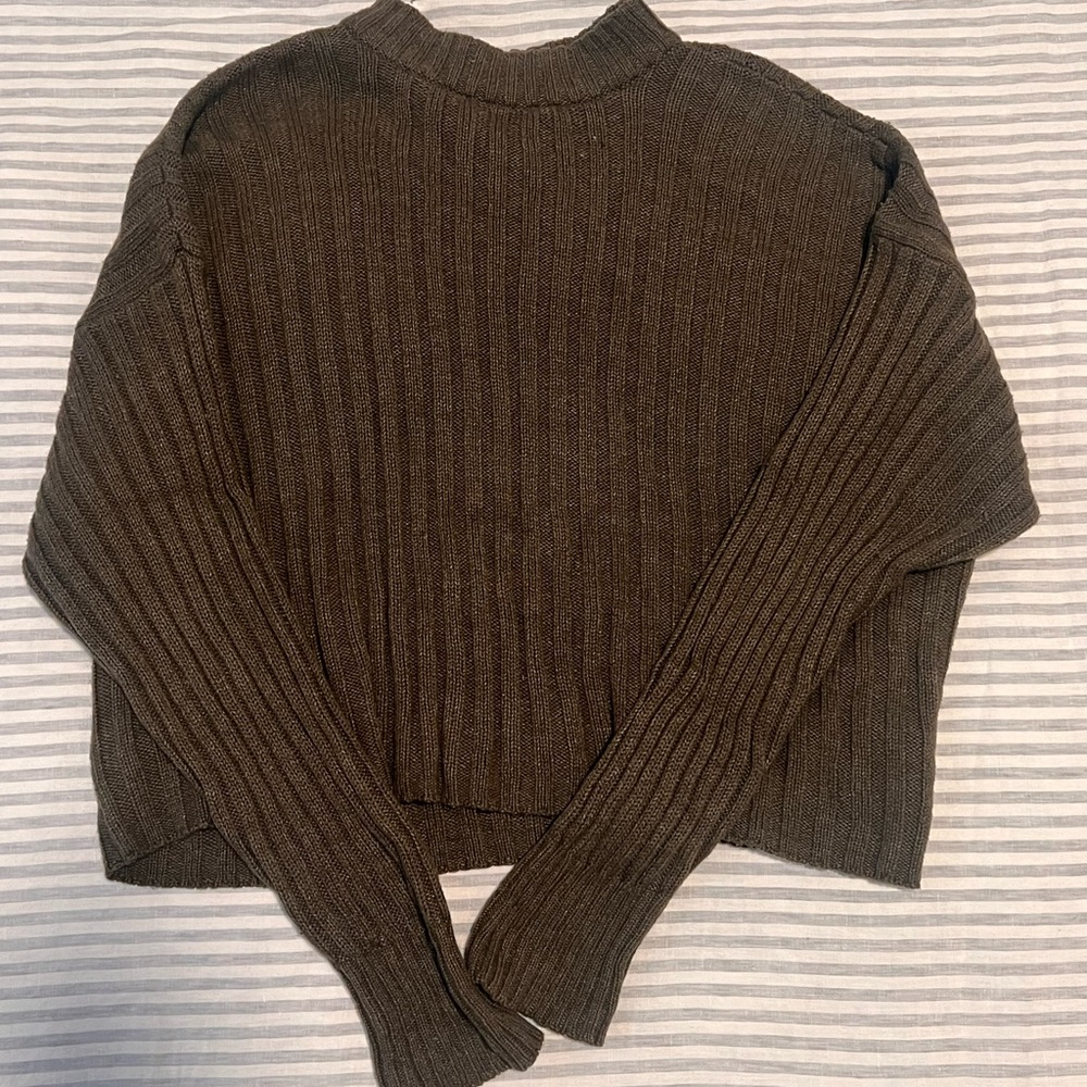 American Eagle Outfitters Cowl Neck Sweater - Green